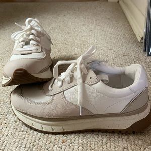 Madeline cream and tan sneaker